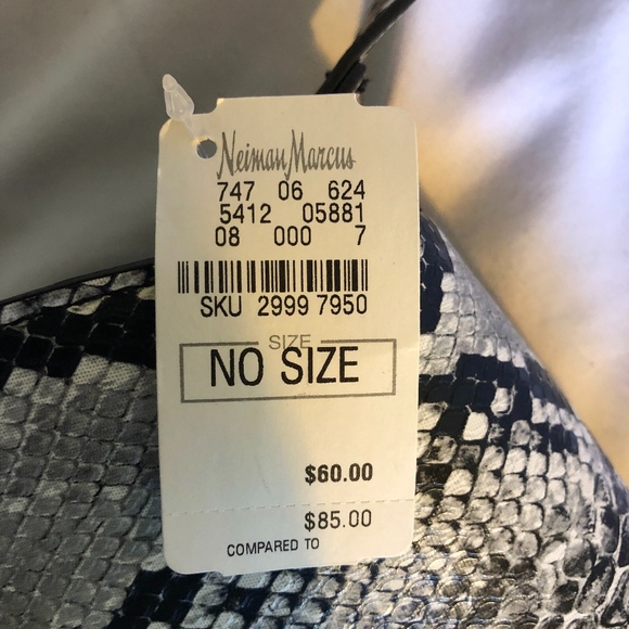 Two Neiman Marcus Faux Python Crossbody Bags - Picture 7 of 7